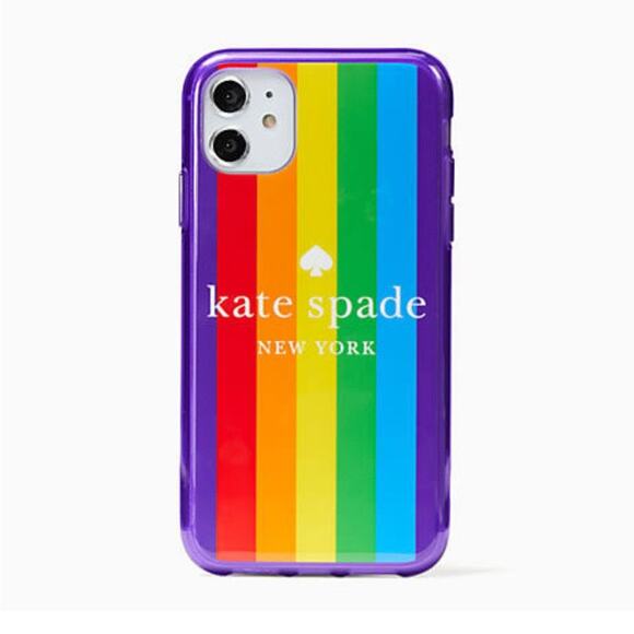Kate Spade Rainbow Stripe iPhone 11 Pro Case - Picture 1 of 4